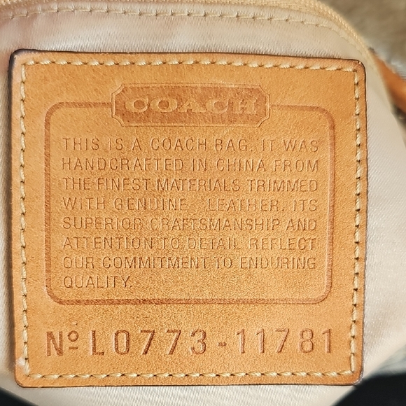 COACH 2007 BLEECKER DENIM C FLORAL DUFFLE WHISKEY LEATHER FLOWER BAG 11781 Rare - Picture 13 of 14